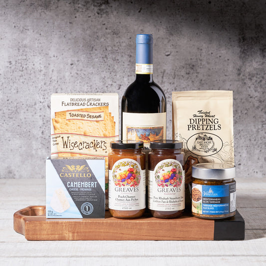 Gourmet Dipping & Wine Gift Basket, Wine Gift Baskets, Gourmet Gift Baskets